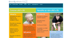 Desktop Screenshot of downsyndrom.cz